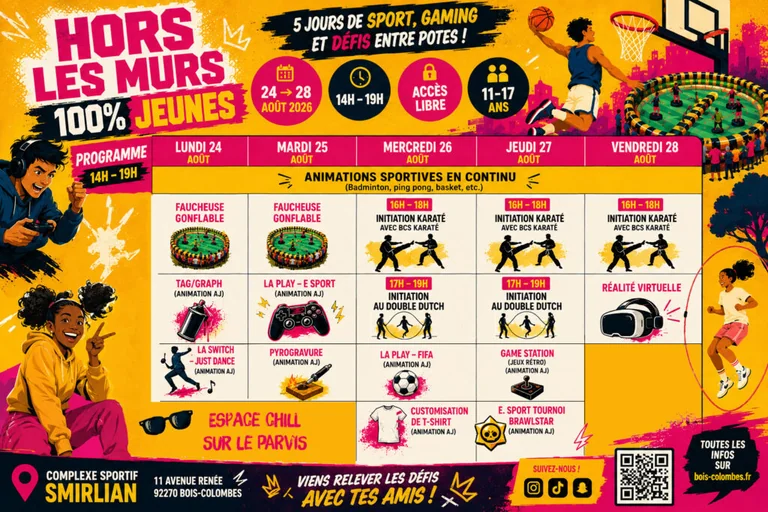 Hors les murs à Bois-Colombes : cinq après-midis gratuits: ce qu'il faut retenir