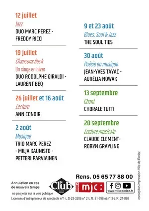 Rodez : Les Dimanches du Kiosque gratuits le 30 août