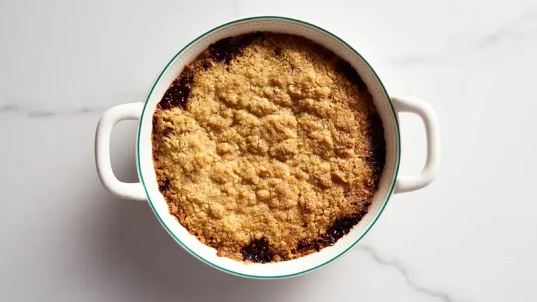 Crumble pommes-poires : la recette croustillante et moins sucrée du week-end